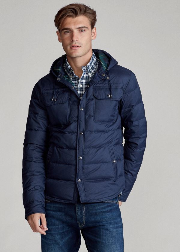 Jaqueta Pena De Ganso Polo Ralph Lauren Quilted Homem 92406-PVQY